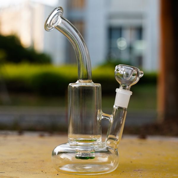 Venta al por mayor Glass Water Bong Disco de turbina Perc Tornado Oil Dab Rigs 18mm Junta hembra con tazón WP146