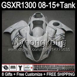 Gloss White 8Gifts voor Suzuki Hayabusa GSXR1300 2008 2009 2010 2011 14MY45 GSXR-1300 GSX R1300 GSXR 1300 2012 2013 2014 2015 Witte Keuken