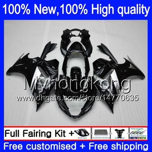 Glanzend zwart lichaam voor Suzuki GSX650F 08 09 10 11 12 13 All Black 77Y1 GSX 650F GSXF650 2008 2009 2010 2011 2012 2013 Carrosseriebereiken Kit