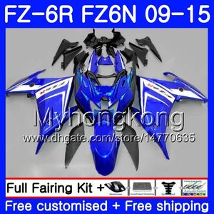 Glanzend blauw heet lichaam voor Yamaha FZ6N FZ6 R FZ 6N FZ6R 09 10 11 12 13 14 15 239HM.11 FZ-6R FZ 6R 2009 2010 2011 2012 2013 2014 2015 Valingen