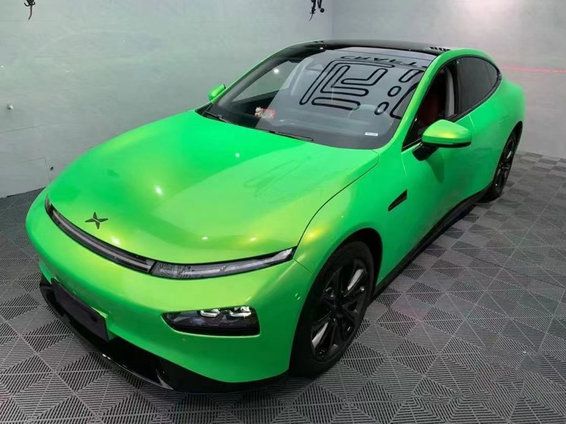 Magic Coral Kelly Green Vinyl Wrap Adhesive Sticker Decal Gold Green Gloss Car Wrapping Foil Roll Quality Warranty