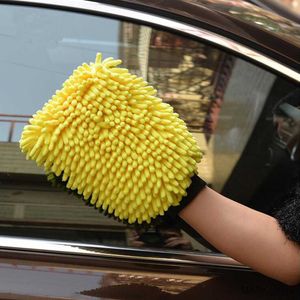 Glove 1/2PCS Waterproof Car Wash Microfiber Gloves Thick Car Cleaning Wax Detailing Brush Auto Care Double-faced Glove R230629