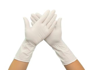 Gant 100pcs jetable nitrile blanc nitrile latex Laboratoire d'alimentation en plastique 12 pouces de long gants durables 9661164