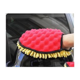 Gant Gants De Lavage De Voiture Étanche Chenille En Peluche Lingette Spécial Beauté Duster Outil Main Er Drop Livraison Mobiles Motos Soins Cleani Dhviw