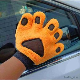 Gant de lavage de voiture gants en microfibre doux épais nettoyage de voiture gant Double face pour les soins de détail automatique R230629