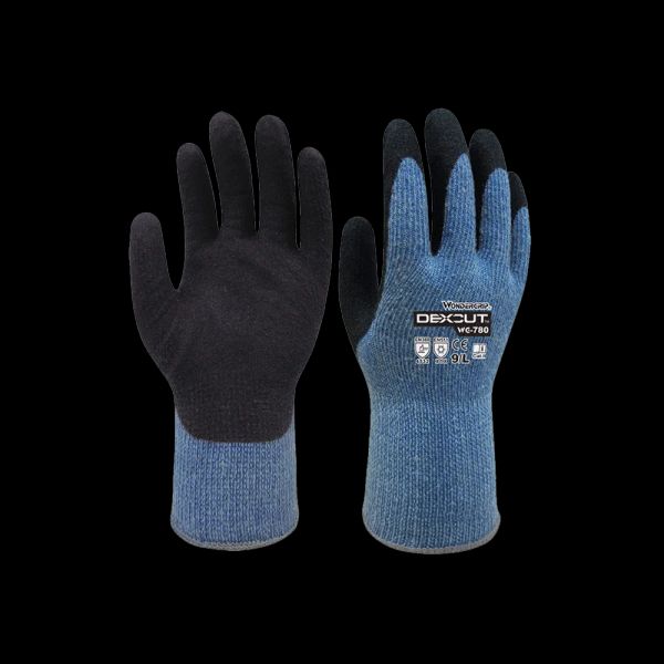 Gants 1 paire gants anticués niveau 5 gants résistants coupés protection certifiée, jardinage enduit en caoutchouc en latex et gants de travail