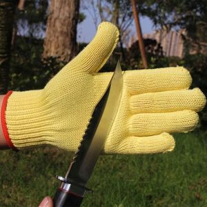Gants 1 paires gants industriels anticcuptes de sécurité coup de sécurité coupé la cuisine boucher boucher gants de sécurité cutrésants