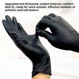 Gants 100 pièces gants de nitrile à simple utilisation des gants étanches de réparation