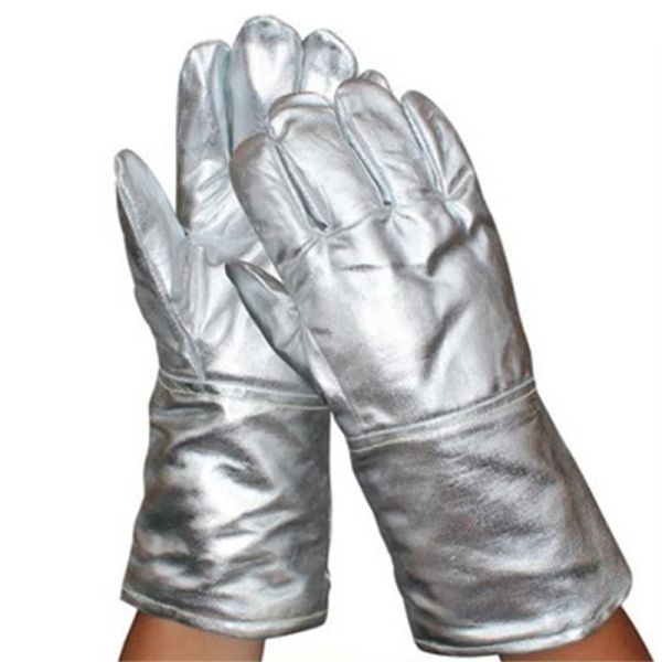 Gants 1000 degrés gants résistants à la chaleur anti-température épaississent les gants de sécurité en aluminium gants d'autodéfense