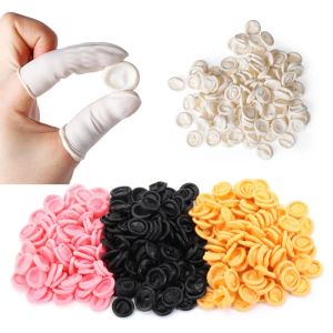 Gants 100pcs Cover-doigt jetable Glove de caoutchouc naturel non glisse antistatique Latex Finger les doigts Pouringe Protecteur Gants Tool