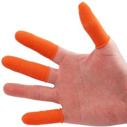 Handschoenen 100 stcs Wegwerp latex vingerwiegjes rubber vingertip antislip antistatische beschermende vingerhandschoen voor elektronische reparatie sieraden