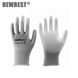 Gants 12 paires/24 pièces de gants de protection industriels pour la maison, avec revêtement tricoté en coton et Nylon, gants en polyuréthane Nitrile PU