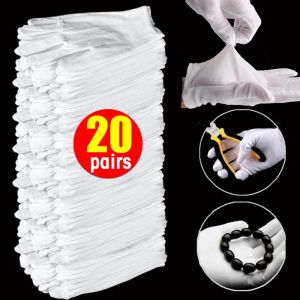 Gants 120 paires de travaux de coton blanc gants sèches de manipulation du film gants spa gants cérémoniaux gants extensibles