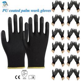 Gants 150 paires de gants de nylon gants de sécurité gants réparations gants gants de palmier gants enduit de palmiers