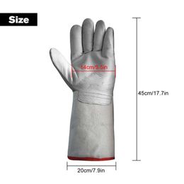 Gants 1pair basse température résistant à l'azote liquide gants gants antigel gants protecteurs de vache