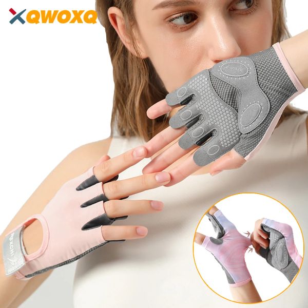 Gants 1pair work out gants gants fitness gants avec ceinture de poignet, amortisseur de mousse de choc
