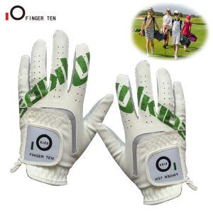 Guantes de guantes 2 PC/1 par Pad, de cuero sintético Glove Golf Golf Junior Jóven