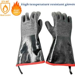 Gants 2022 Nouveaux gants de feu de barbe à haute température Gants de flamme Isulation de flippe Isolement Isolation Micro-ondes Gants