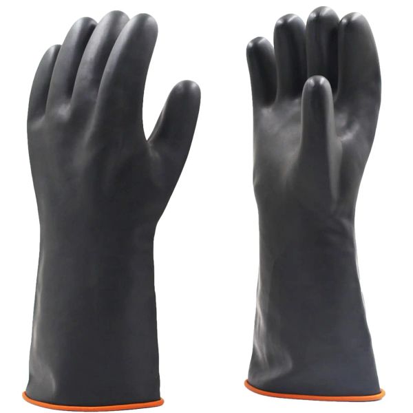 Gants 3 paires gants étanches 35/45/55 cm de long gants en caoutchouc résistant aux produits chimiques Gants de sécurité
