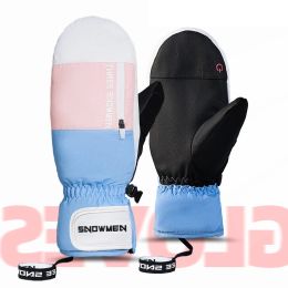 Gants 30 gants de Ski de snowboard imperméables hiver chaud écran tactile gants de Ski gants d'hiver imperméables hommes gant de Motocross