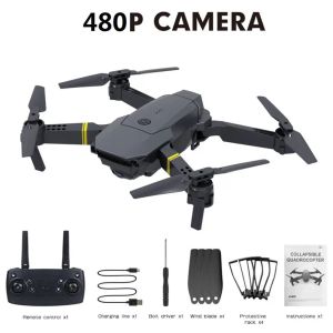 Gants Drone de caméra aérienne à 360 degrés E58 Small haute définition WiFi avec 4axis Pliant Transmission d'image en temps réel Hauteur fixe