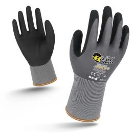 Gants 5 paires nylon pu nitrile innocuité de travail gants gants mécaniciens 15 gants de travail gants de palmier gants