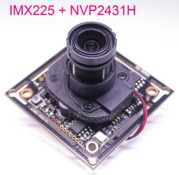 Guantes AHDM (720p) / CVBS 1/3 "Exmor IMX225 CMOS +NVP2431 Módulo de placa PCB de cámara CCTV +Cable OSD +Lente M12 +IRC (soporte UTC)