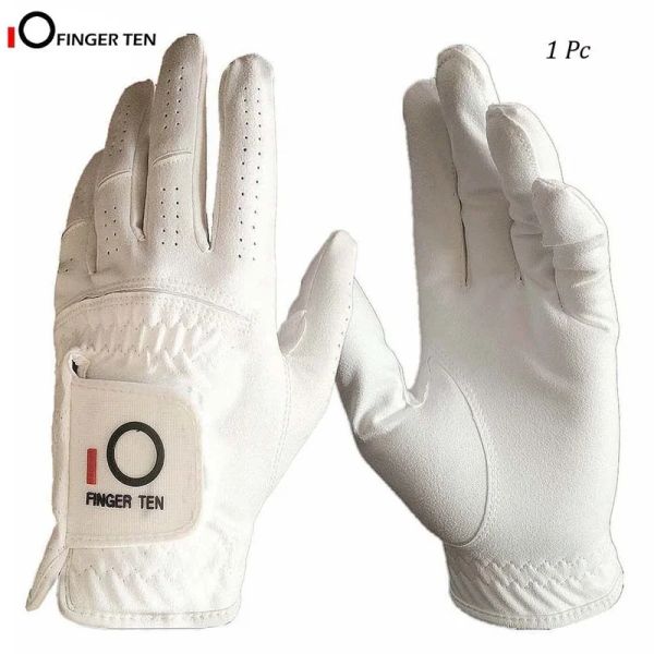 Gants tous les temps de la météo, les gants de golf à hommes respirants doux pour la main gauche pour la taille du golfeur droit s m ml l xl