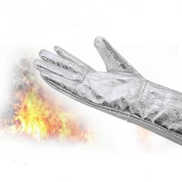Handschoenen Antiscalding handschoenen vuurvast aluminium folie warmte isolatie handschoenen handschoenen industriële kwaliteit oven hittebeperkte beschermende veiligheid handschoen