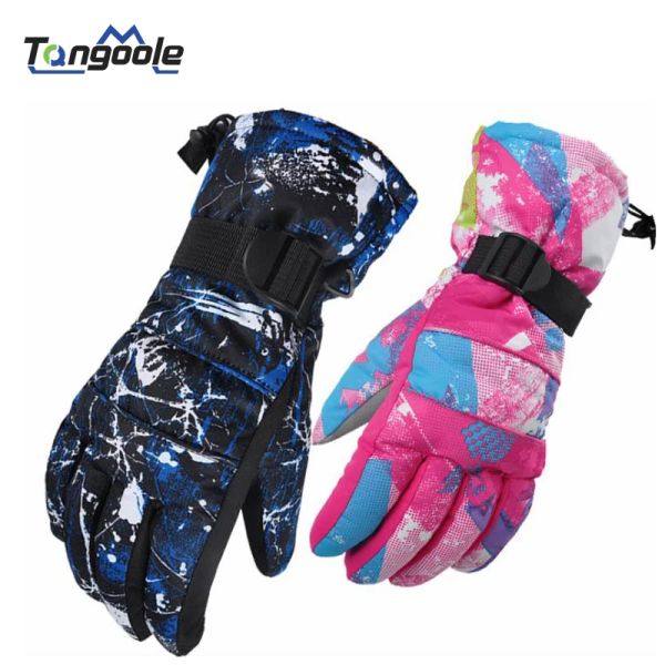 Gants en tant que poisson professionnel tête allweather étanche gants de ski thermique pour hommes gants de ski d'hiver gants de snowboard extérieur