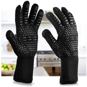 Handschoenen BBQ Handschoenen 1472 ° F Warmteweerstandsbestendige brandwerende ovenwanten Lange Siliconen wanten Grillhandschoenen voor keuken roker barbecue camping