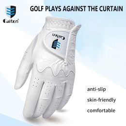 Gants gants de golf caiton, matériau ultrafibre, non fossé et usure, humidité, fermeture pratique