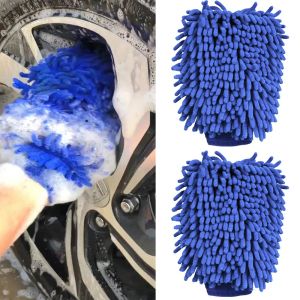 Handschoenen auto -reiniging handdoeken handschoen zachte microfiber chenille droogdoek wassen woest handdoek handdoek auto styling body stofdichter Clearner