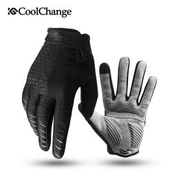 Gants gants à cyclisme coolchange gants entièrement le doigt gants tactile écran de vent sportif de vent homme gants gants de vélo de vélo