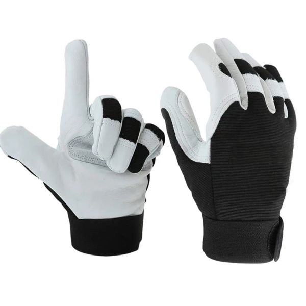 Gants Cowhide Cuir Work Gants en cuir Glove Glove Conducteurs Motorcycle Construction Glove For Menwomen