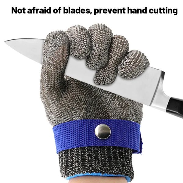 Gants gants en acier inoxydable résistant aux gants de sécurité gants de sécurité en maille métal