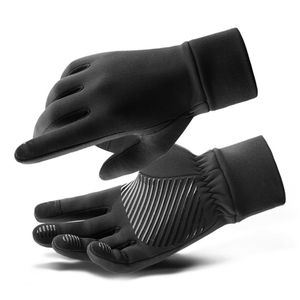 Guantes para mantenerse abrigados en otoño e invierno bicicletas eléctricas para ciclismo hombres y mujeres deportes antideslizantes guantes para correr con pantalla táctil para todos los dedos