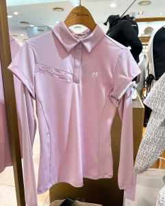 Gants Shirts de golf Fashion Ladies Polo Polo Glace Silk Silk Elastic Touch Soft Summer / Spring Outdoor Sports Golf Tops W122056