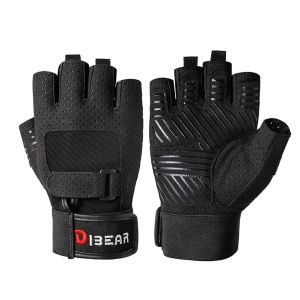 Guantes de gimnasio, levantamiento de pesas, guantes de entrenamiento, guantes de yoga, guantes antideslizantes para ciclismo, entrenamiento con pesas, guantes de ejercicio con correa para la muñeca