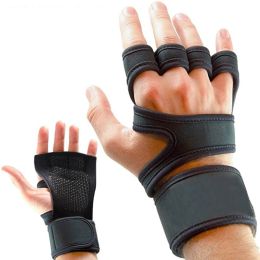 Gants Demi-doigt Gym Haltérophilie Gant Silicone Antislip Gym Gants pour Pull Ups Cross Training Fitness Bodybuilding Sport Gants