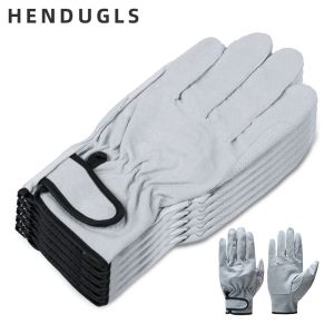 Gants Hendugls 5pcs marque chaude vente usure de travail résistant gants gants ultrathin en cuir en cuir gant gant en gros de la livraison gratuite 320