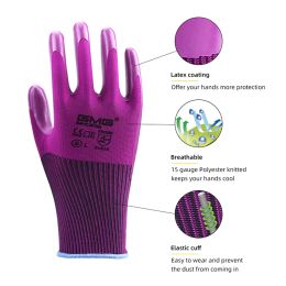Gants Vente chaude Gants de latex nature durable 3 paires gmg bons gants non glans gants de sécurité gants de protection des gants de protection