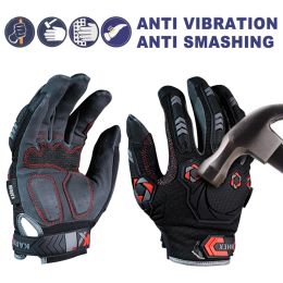 Handschoenen Inxs anti -trillingen Werkhandschoenen Vibratie en schokhandschoenen Anti -impactmechanica Ademende anti -smashing veiligheidshandschoenen