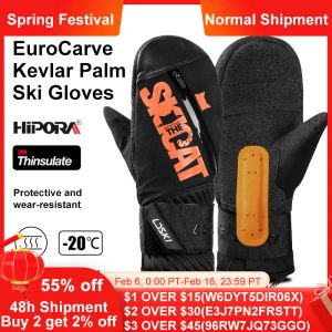 Gants ldski gants de ski féminins hommes étanche à isolation thermique kevlar 3m thinsuleux mitaines chaudes hivernales accessoires de snowboard extérieur