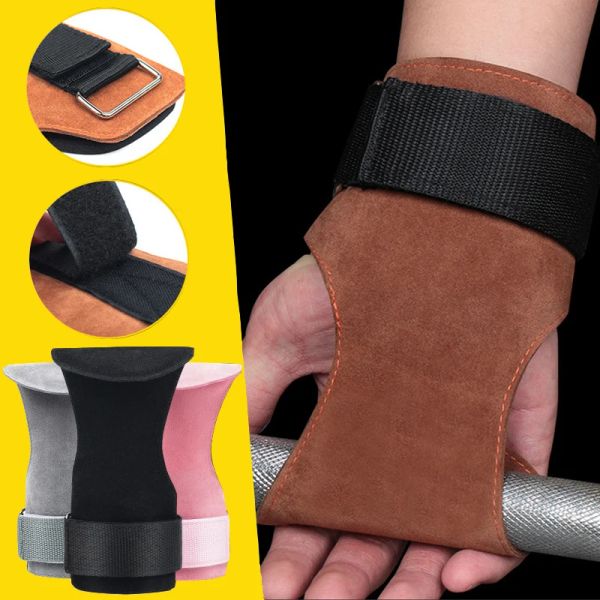 Gants en cuir usinsistants Halmandifting gants anti-islip support poignet poil protection protection gants crossfit personnalisés