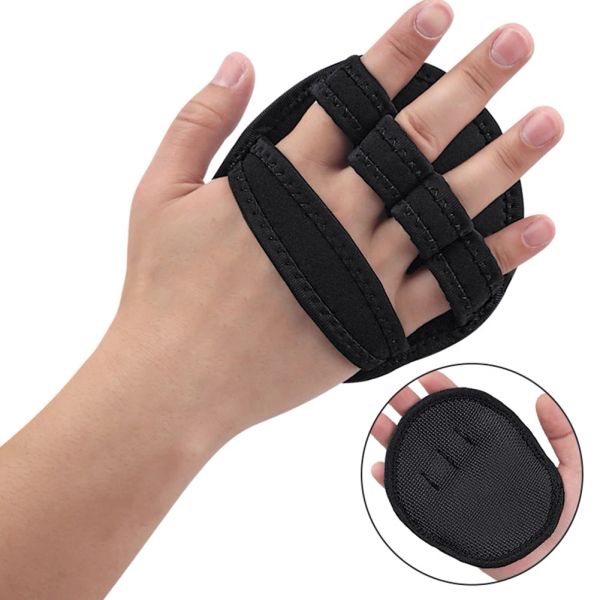 Gants soulevant les poignées de gymnase gants gants gants non glissières poignées à main protecteur haltérophile gants de fitness de palmier en cuir pour hommes