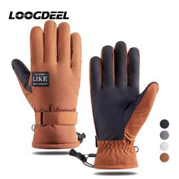 Handschoenen Loogdeel 1Pair Men Women Skiing Handschoenen Waterdichte winddichte Winter Warm touchscreen Cycling Motorfiets Outdoor Sportshandschoenen