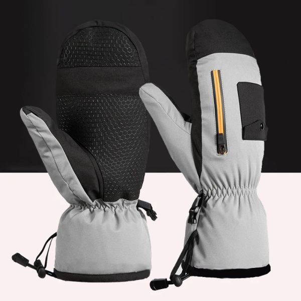 Gants hommes femmes hiver vers le bas gants de ski épaissis de vélo chaud sport de moto