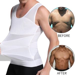 Gants chemise de compression de poitrine pour hommes gynecomastia gilet minceur de chemise body shaper débardeur corset pour l'homme