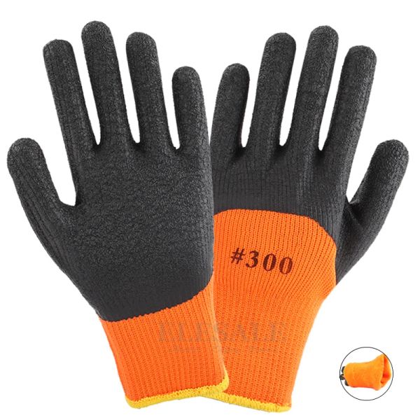 Gants nouveaux 10 paires d'hiver imperméable travail de sécurité gants thermiques gants de latex antislip